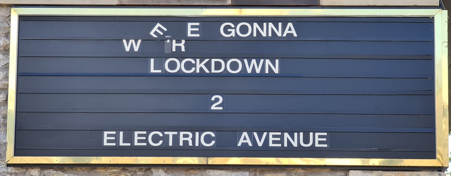 we're gonna lockdown to electric avenue