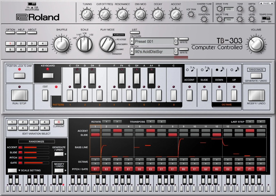 Roland Cloud version of the TB-303