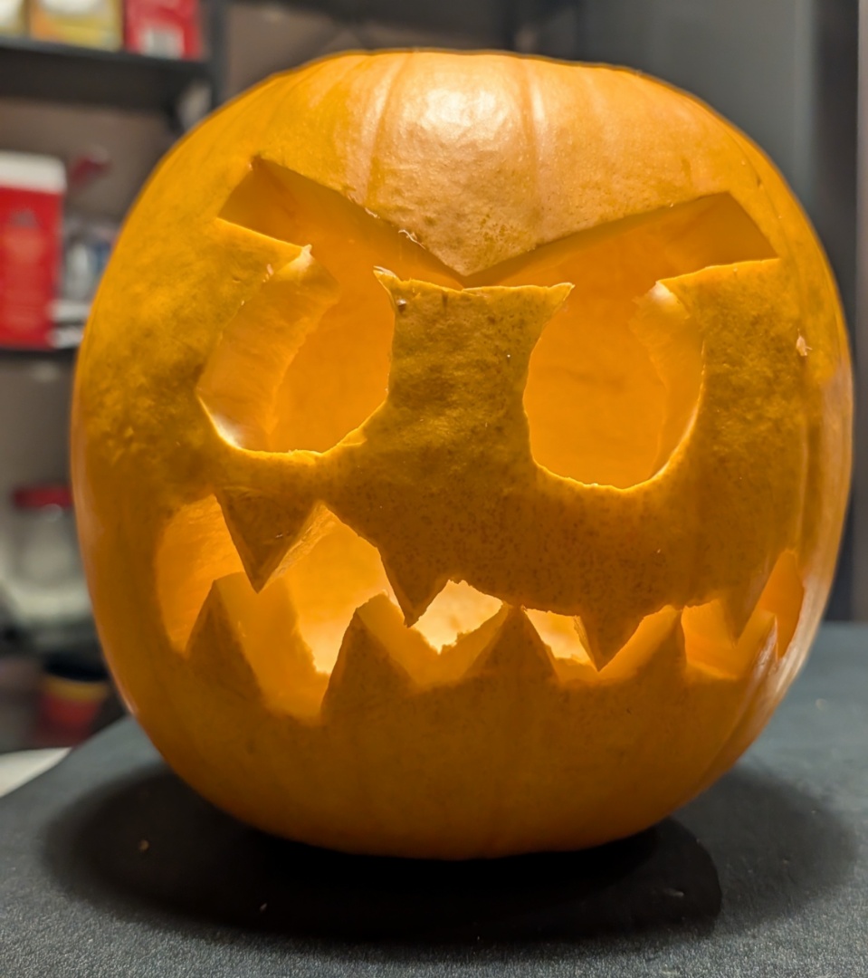 Scary face pumpkin