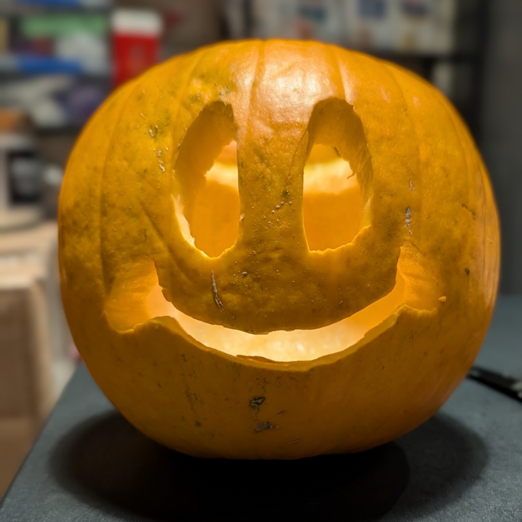 Smiley face pumpkin