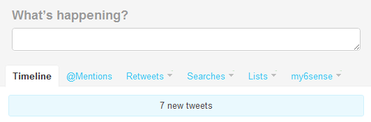 Twitter with my6sense